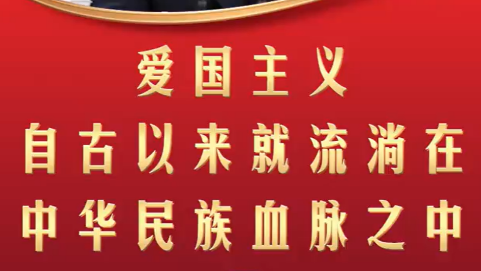  爱国主义流淌在中华民族血脉之中