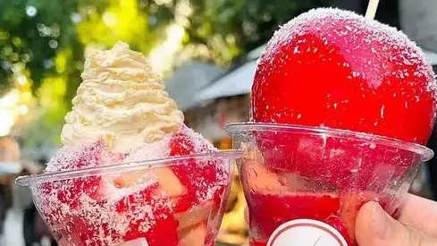 1个奶油苹果糖相当于3碗米饭