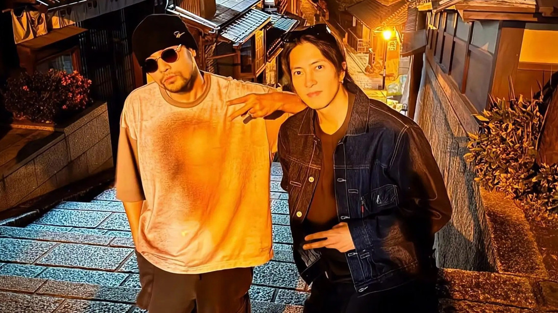  周杰伦和山下智久夜游日本