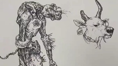 小学生化身“打印机” 自创12生肖图