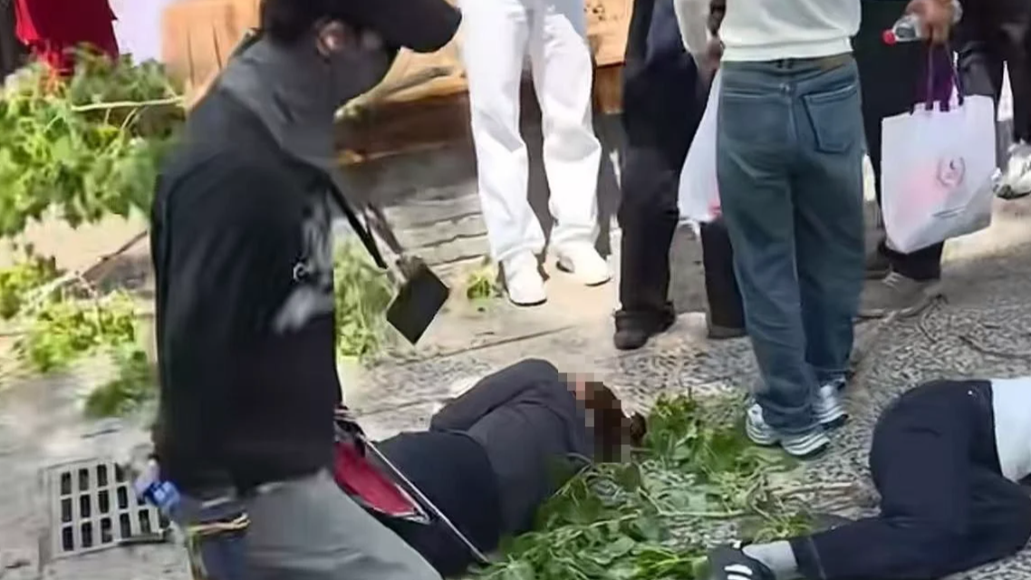 开封景区内一棵树断裂砸倒多名游客