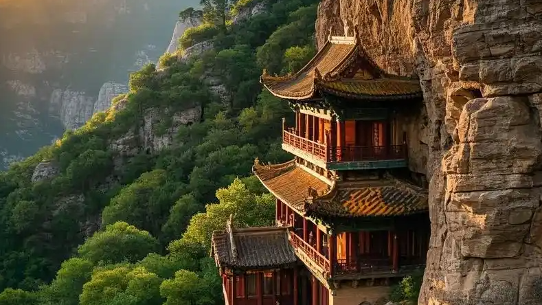 游客凌晨4点排队买悬空寺线下票