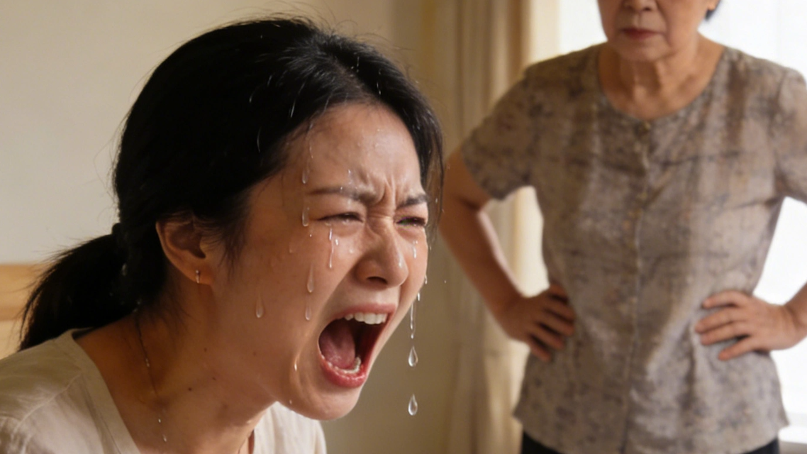  女子称暑假坐月子 大女儿哭喊妈妈坏