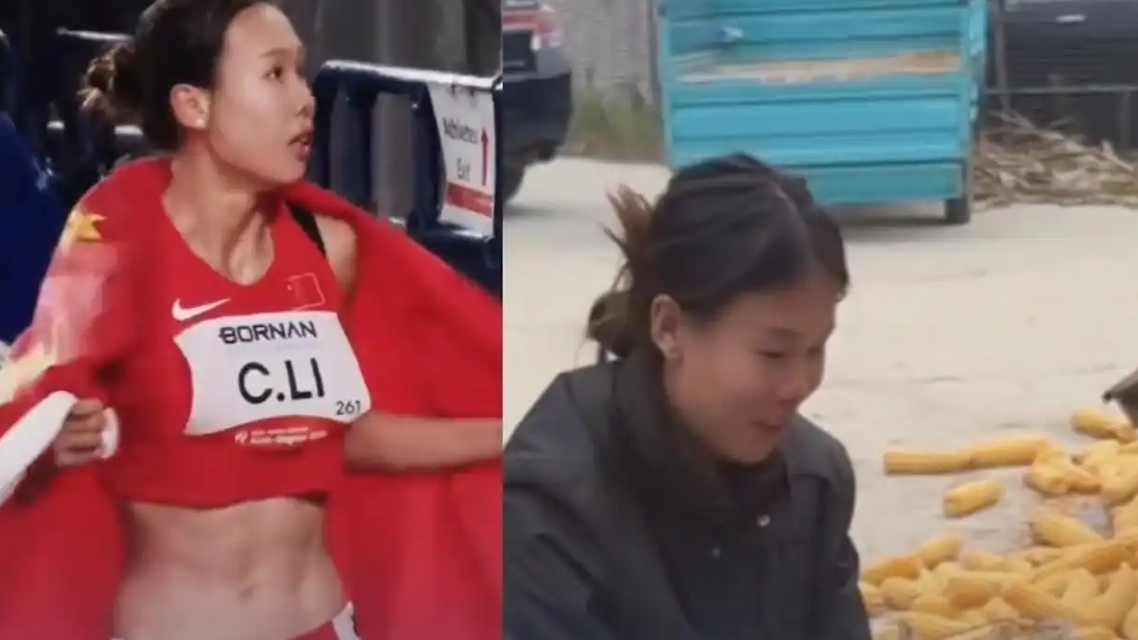 亚运银牌 回家也得掰苞米