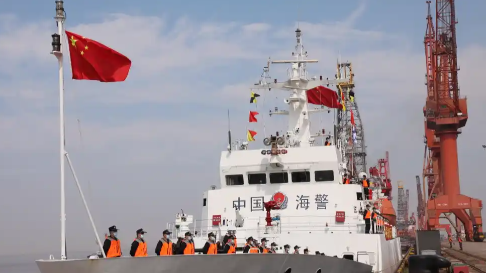 海警给台湾打了个中国结