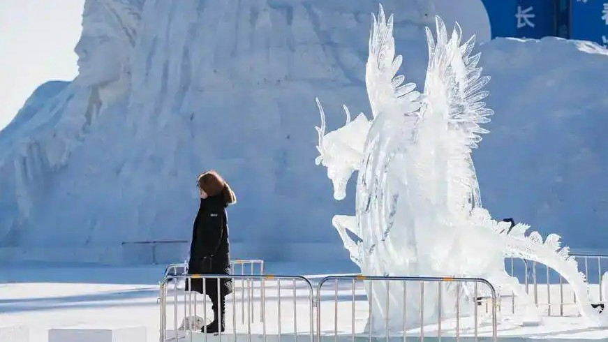 一座冰雕“看哭”好多网友