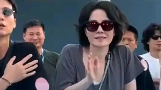 王菲带李嫣去音乐节给窦靖童应援