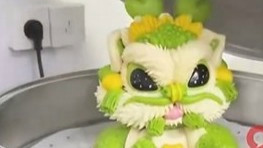 手艺人花馍惊艳全网 醒狮栩栩如生