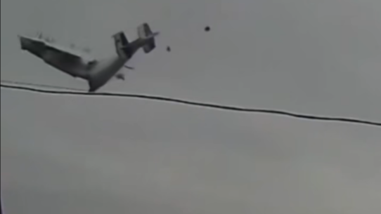 俄一军用运输机坠毁 事发画面公布