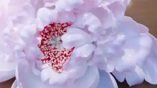  河南瓷牡丹花瓣最薄0.1毫米