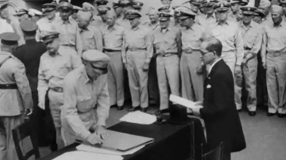 俄发布日本1945年投降画面警告日本