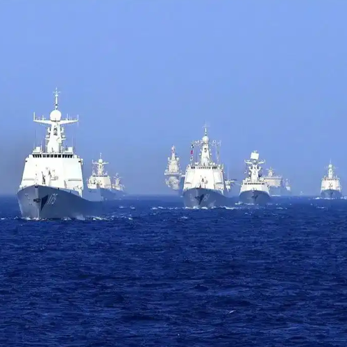 中国军号连续5天在海外发视频