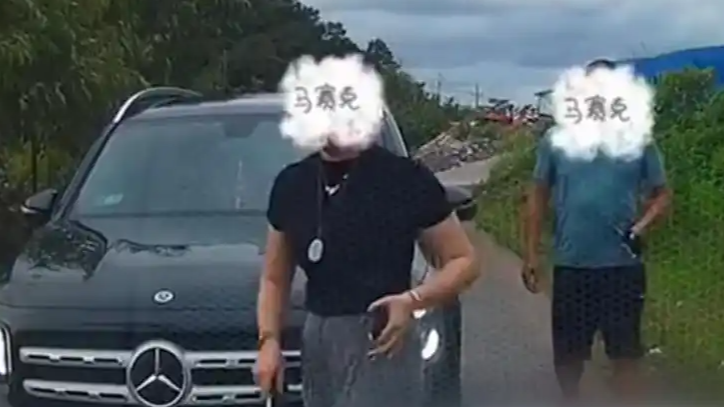 男子遭亮证逼让路 民警上门让删视频