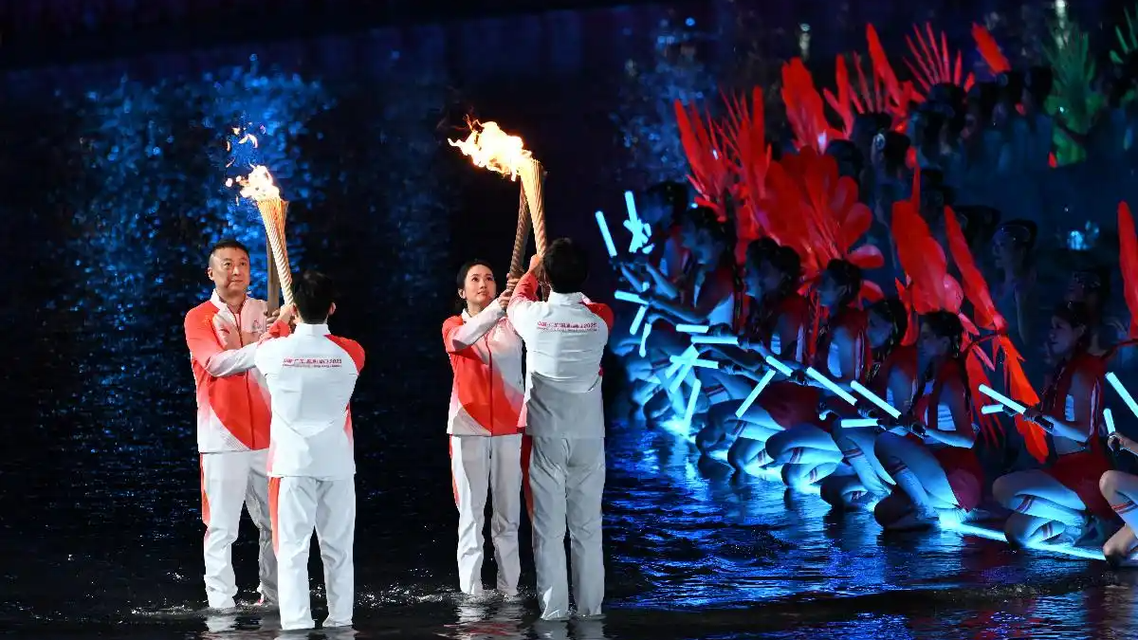 全运会火炬为什么在水里传递