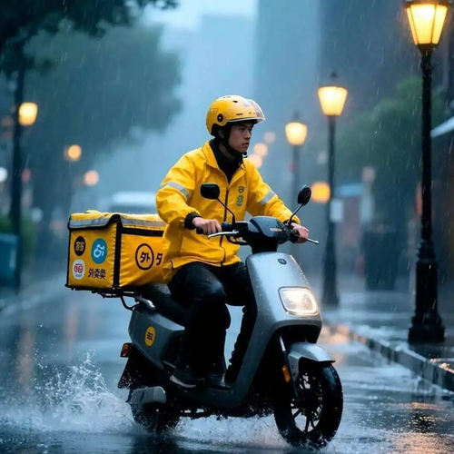 骑手丢车后深夜赶路5公里登门致歉