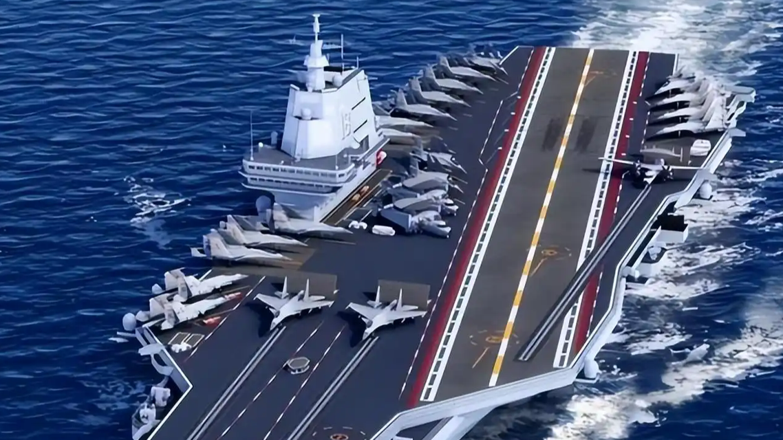 福建舰甲板上面都有啥