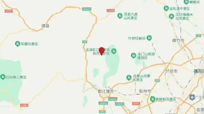 四川都江堰发生3.3级地震