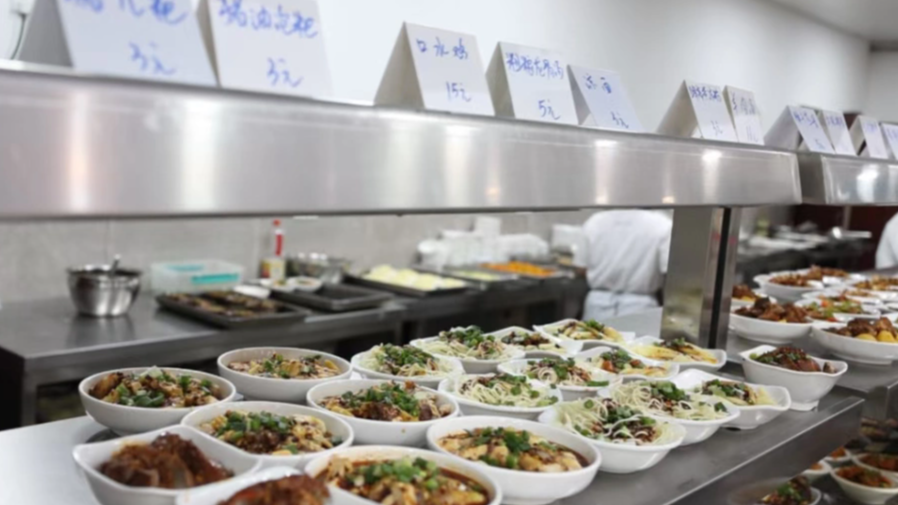 游客打卡政府食堂吃了500斤饭400斤鹅
