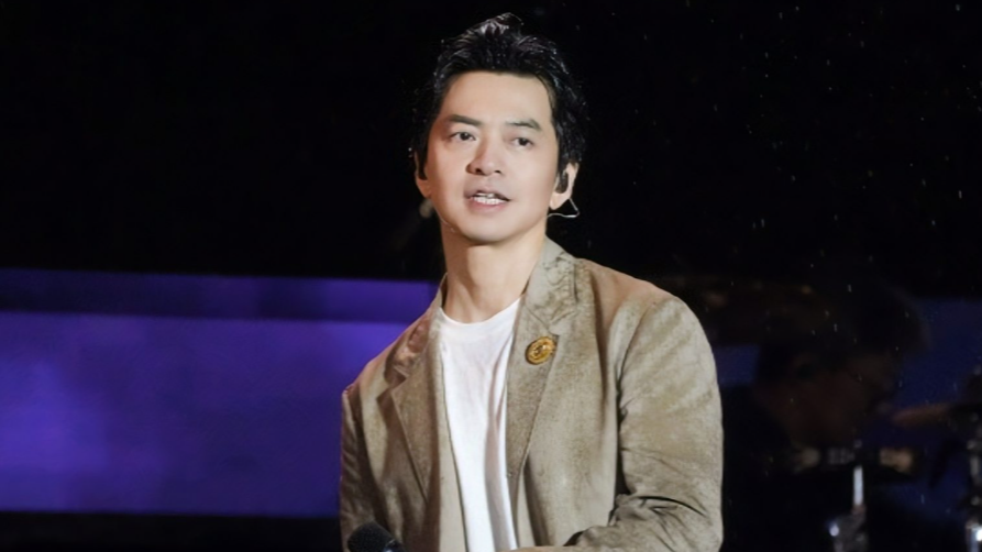  李健演唱会遇暴雨全程不打伞