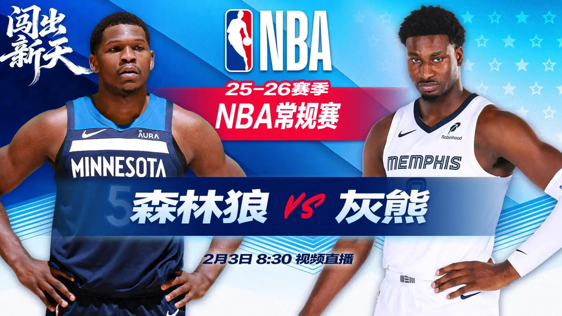 正直播NBA：森林狼vs灰熊