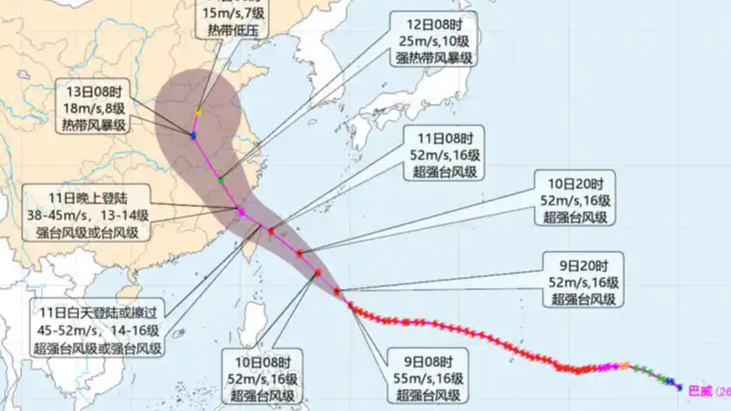巴威登陆或北上 华北会极端强降雨吗