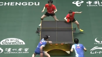 王楚钦孙颖莎3-0张本美和户上隼辅