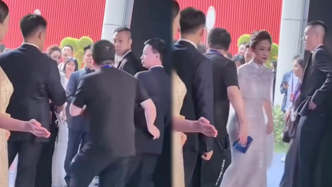  任鲁豫蓝羽参加电影节被拦：没带证件