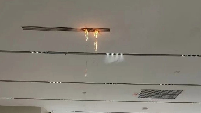 小米汽车长沙一门店中央空调现明火