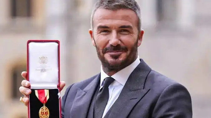 贝克汉姆获封爵士头衔