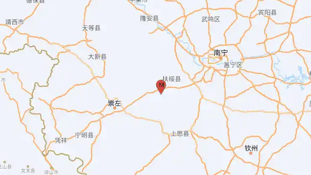 广西崇左3.7级地震