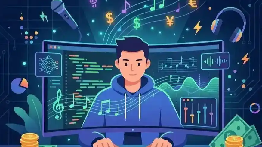 男子用AI写歌仅版权赚了5位数