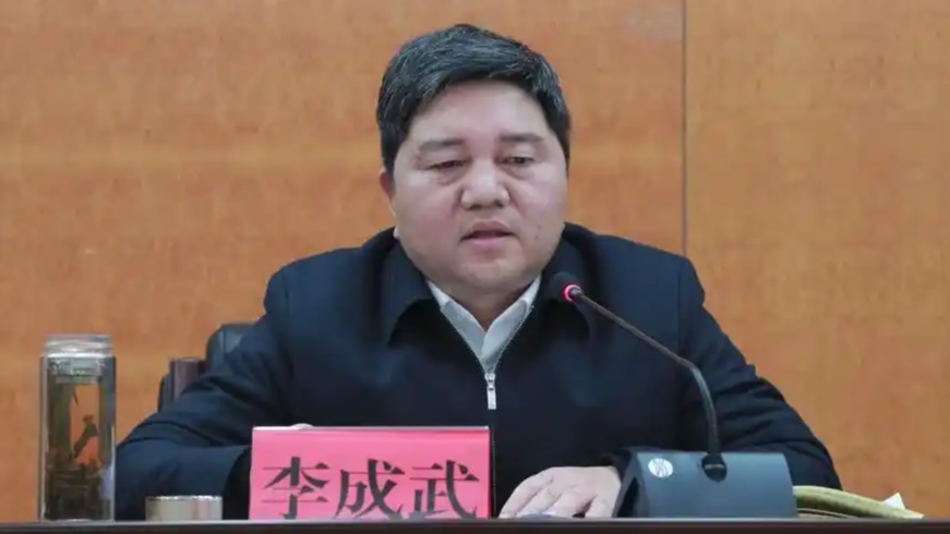  正厅级李成武任上主动投案