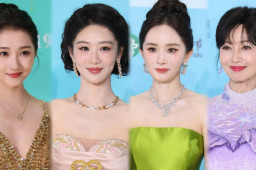 白玉兰女星红毯百花齐放