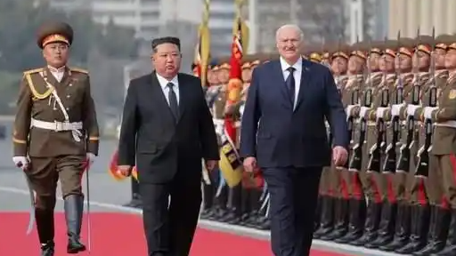  卢卡申科对朝鲜进行首次正式访问