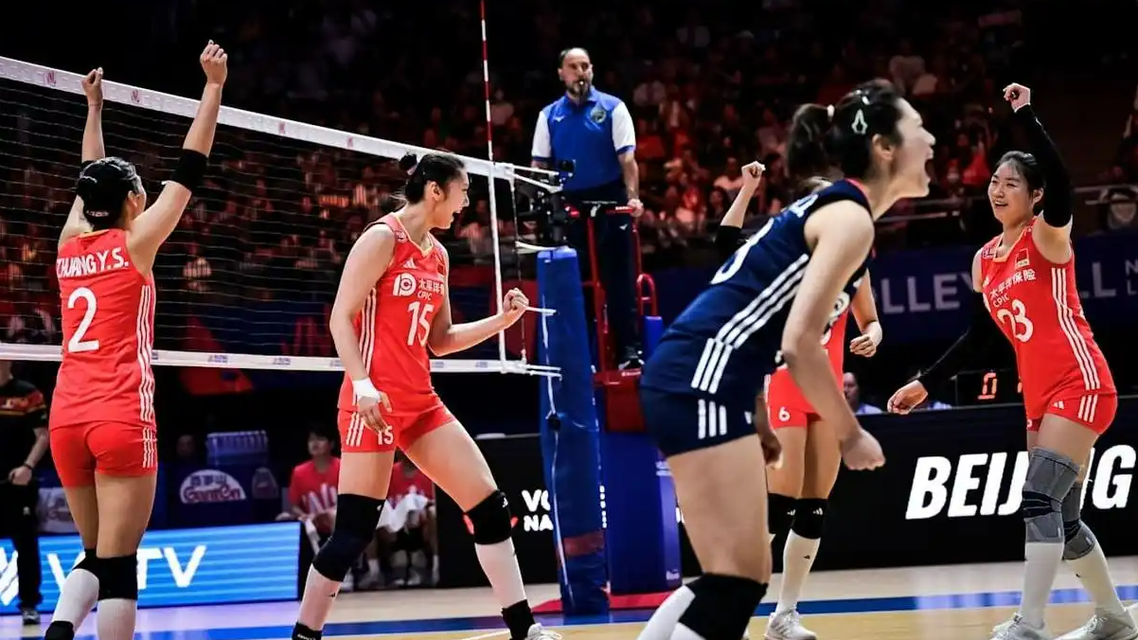  中国女排3-0完胜比利时