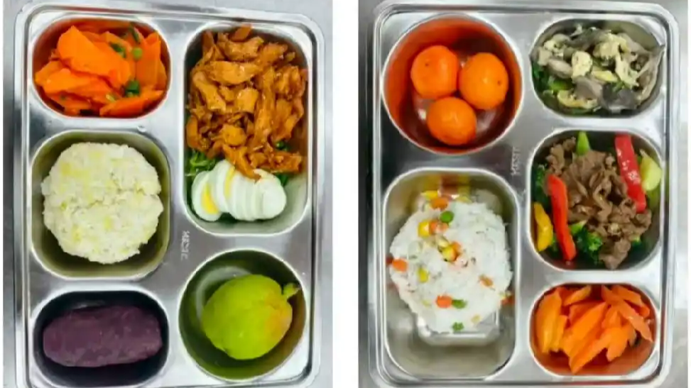  长沙一高中食堂推14元减脂餐
