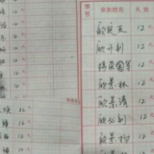 “那年猪肉一斤12元 随礼就定12元”