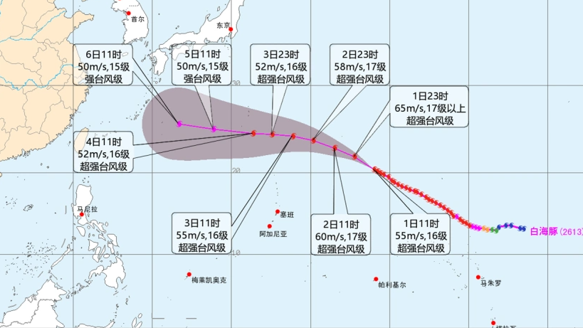 台风白海豚已完成多次眼壁置换